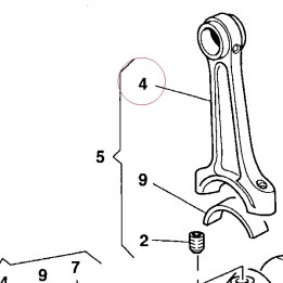 Connecting rods pair 066047350