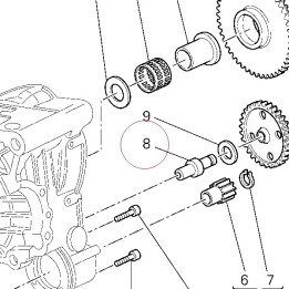 Starter reduction shaft 066050020