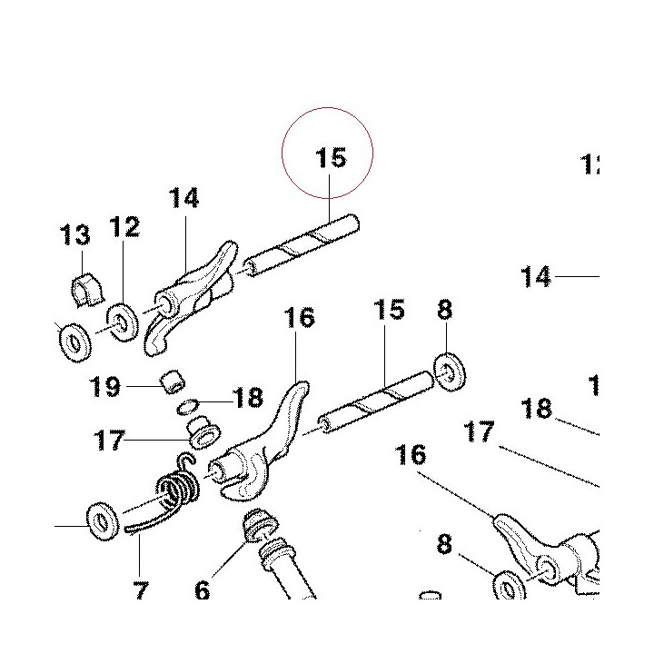 Rocker arm pin 066092240
