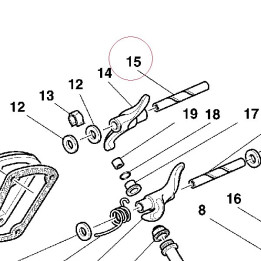 Rocker arm pin, oversized 066092245