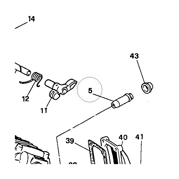 Valve guide, oversized 066192395
