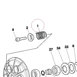 Clutch spring 066716550