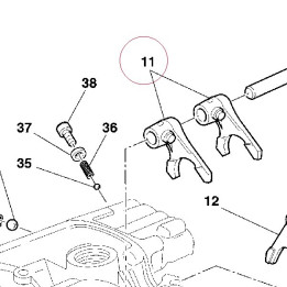 Shift fork 1A, 3A-2A 067013075