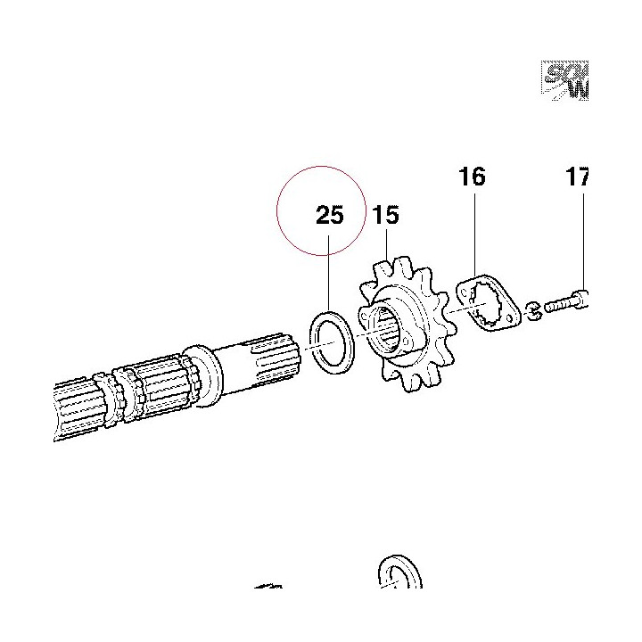 Thrust washer 1.2 mm 067016172