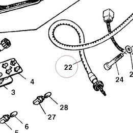 Tachometer cable 067038720