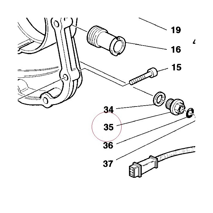 Fairlead ring nut 067046050