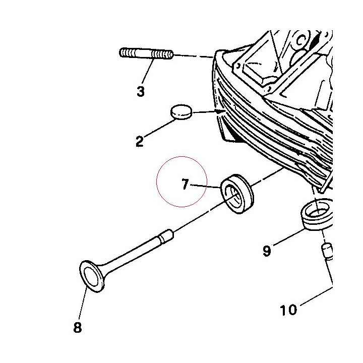 Intake valve seat, oversized 067092371