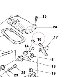 Adjuster, rocker arm 4.50 mm 072392525