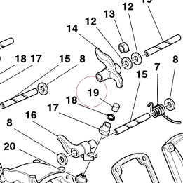 Adjuster, rocker arm 2.45 mm 072392575