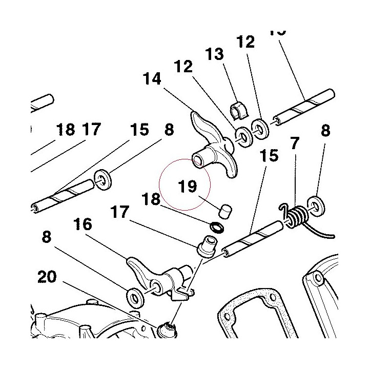 Adjuster, rocker arm 3.85 mm 072392725