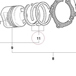 Piston ring set 090547490