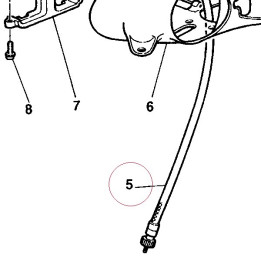 Speedometer cable 0A0070130