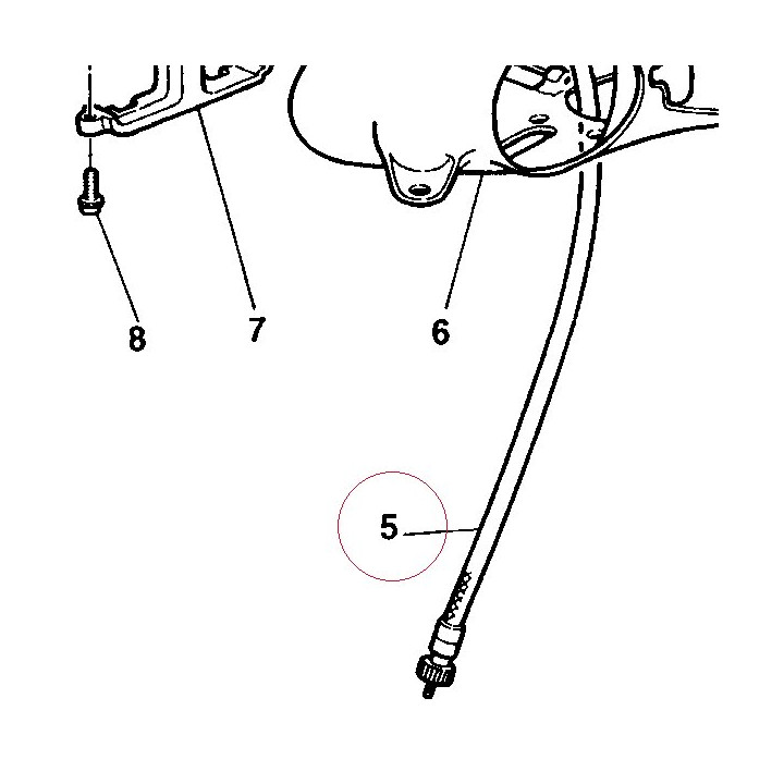 Speedometer cable 0A0070130