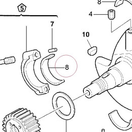 Plain bearing, connecting rod 11210071BA