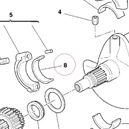 Plain bearing, connecting rod 11210072BB