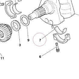 Plane bearing, connecting rod yellow 11210231AC