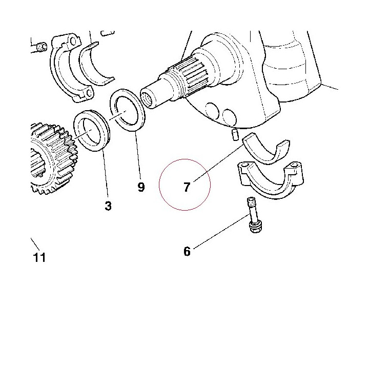 Plane bearing, connecting rod yellow 11210231AC