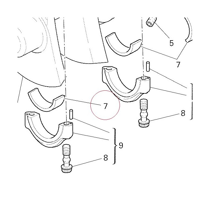 Plane bearing, connecting rod brown 11210401AE