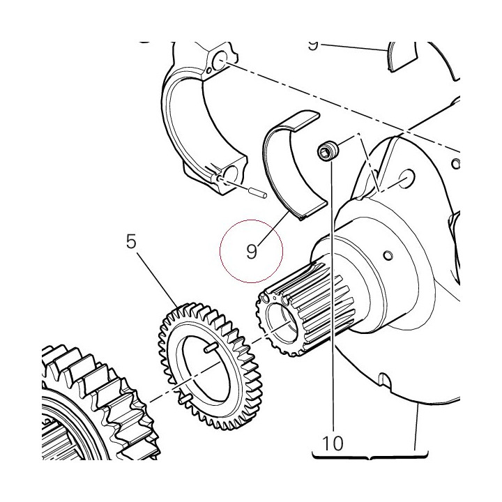 Half-bearing 11210711AA