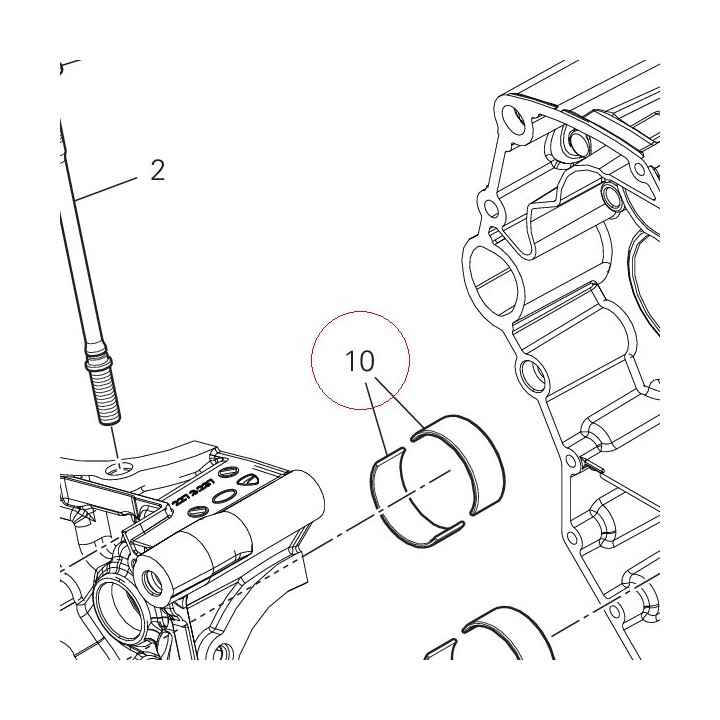 Half-bearing red 11210791AA