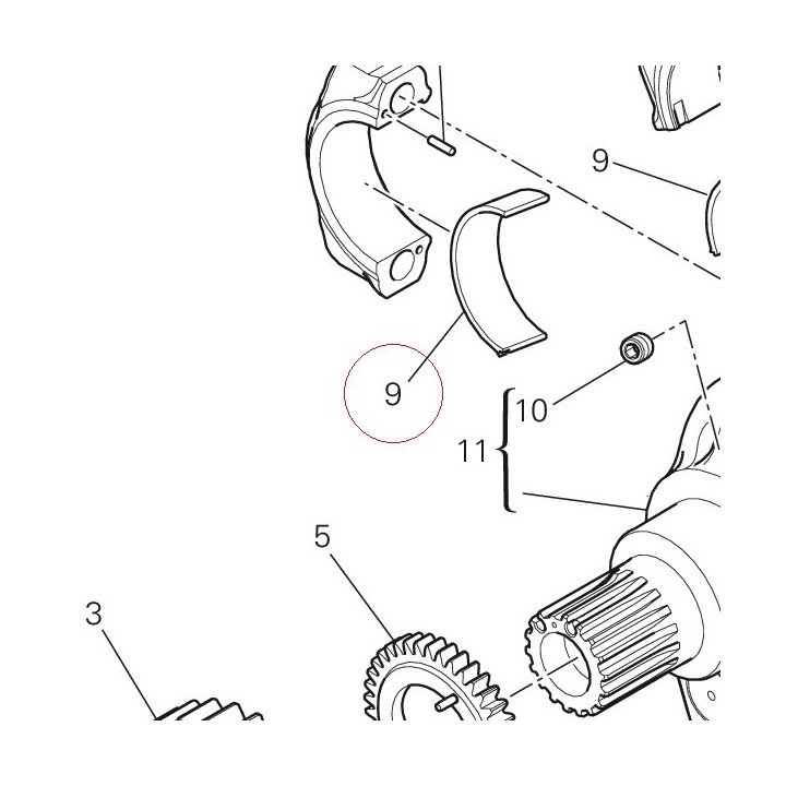 Half-bearing 11210871AE