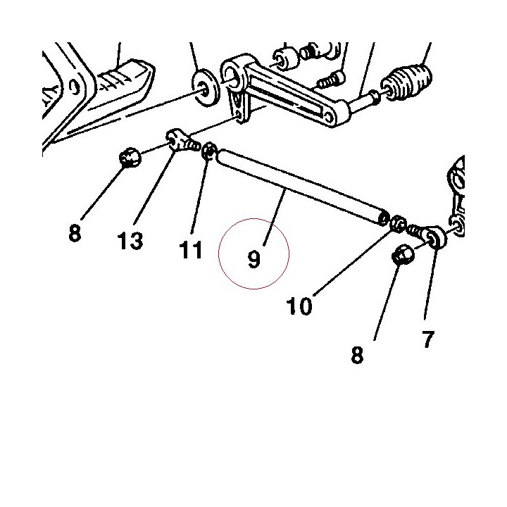 Gearchange rod 11710191A