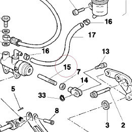 Brake control rod 11710251A