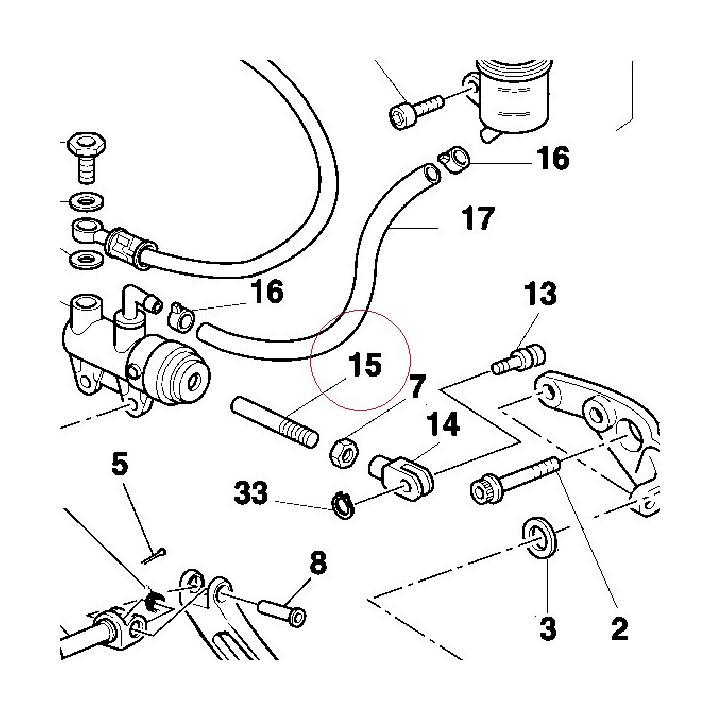 Brake control rod 11710251A