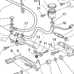 Brake control rod 11710252A