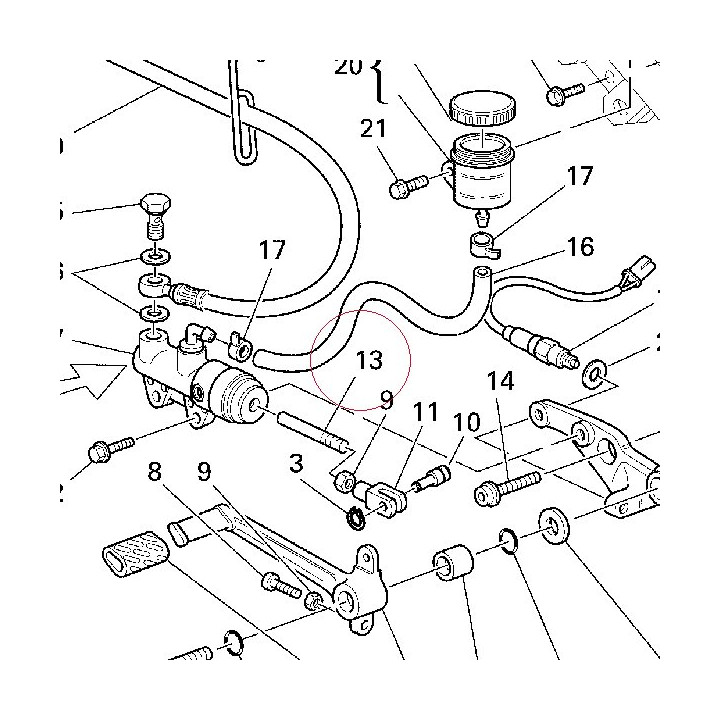 Brake control rod 11710252A