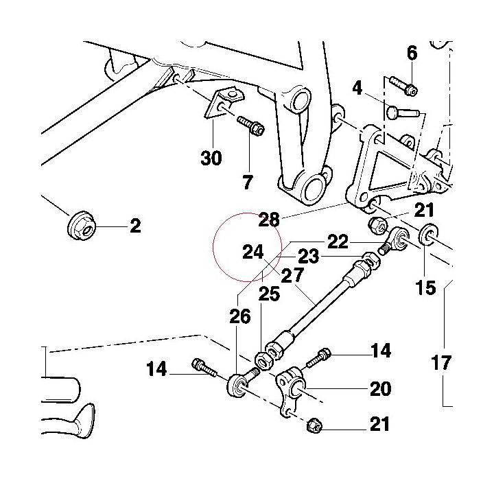 Gearchange rod 11710301A