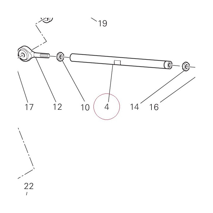 Rod, gear shift link 11710991A