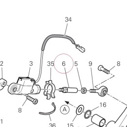 Gearbox driving rod 11711912A
