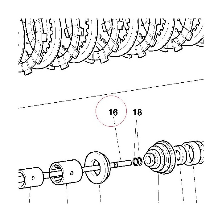 Clutch control rod 11720051A