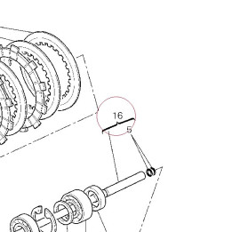 Rod-push, clutch 11720061A