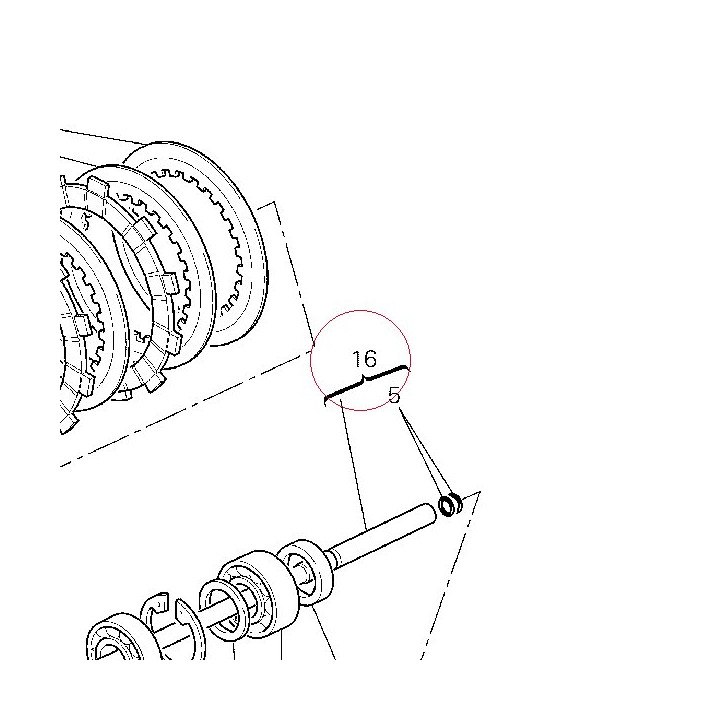 Rod-push, clutch 11720061A