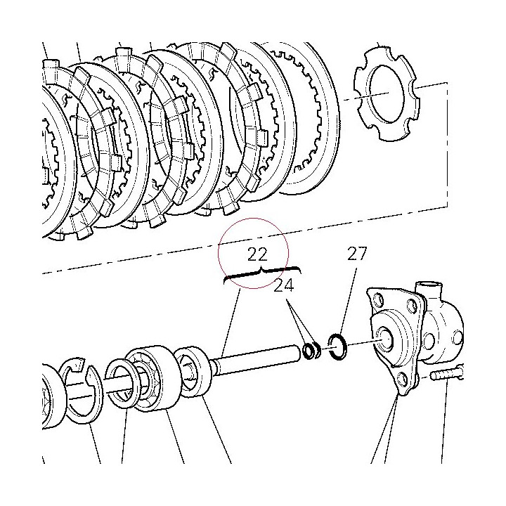 Clutch control rod 11720062A