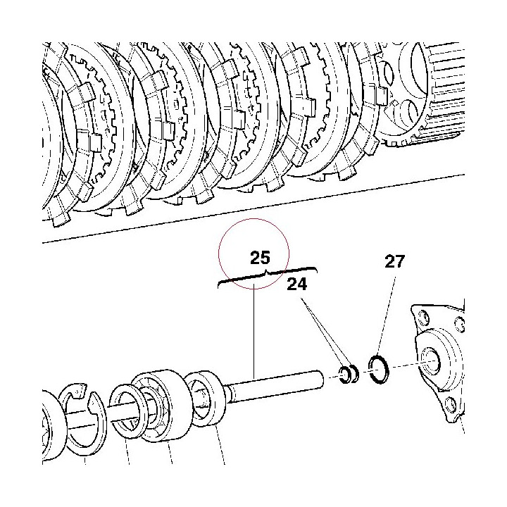 Clutch control rod 11720432A
