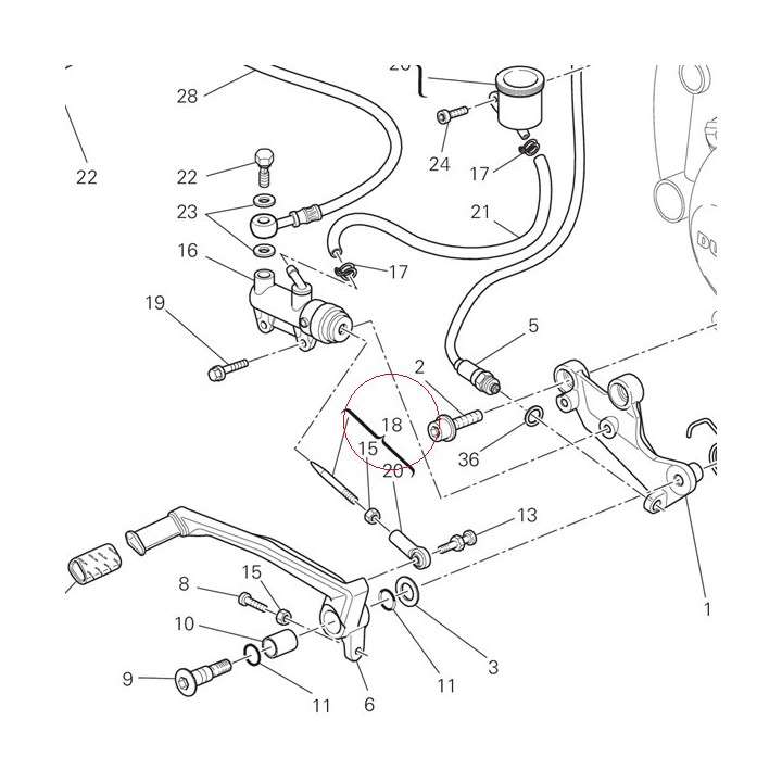 Rod, brake 11720452A