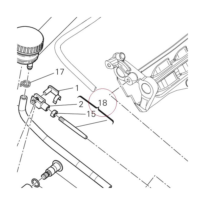 Brake control rod 11720591A