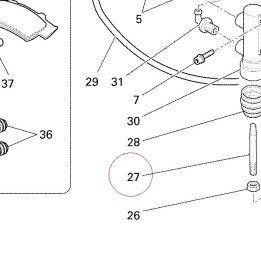 Rod, brake 11720901A