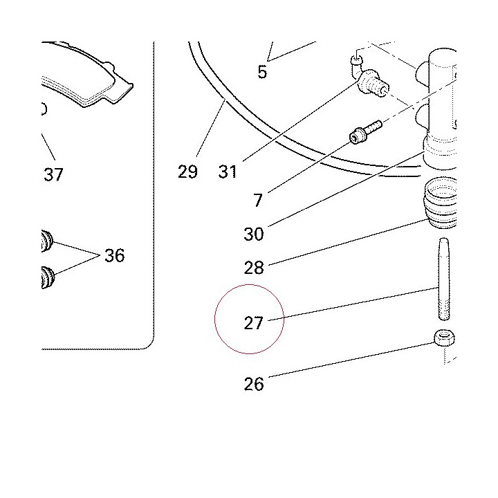 Rod, brake 11720901A