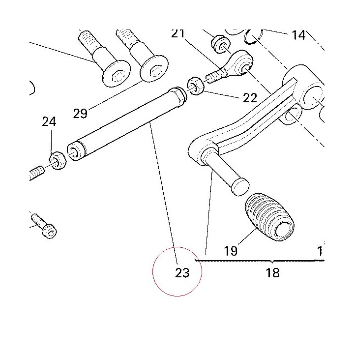 Rod, gear shift link 11720911A