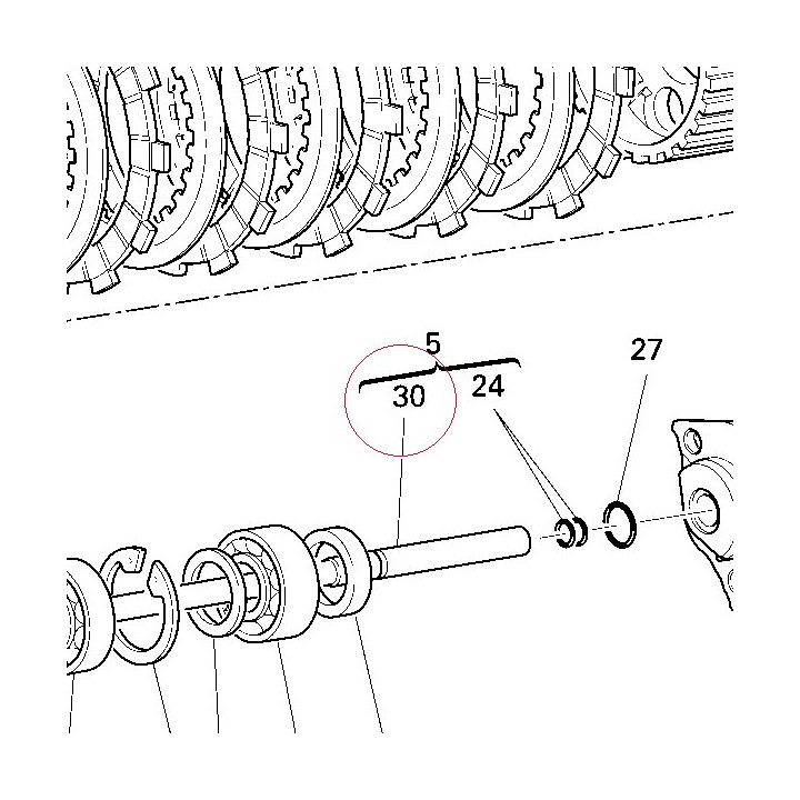 Rod-push, clutch 11720991A