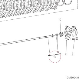 Clutch control rod 11721192A