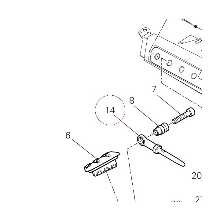 Brake control rod 11723521A