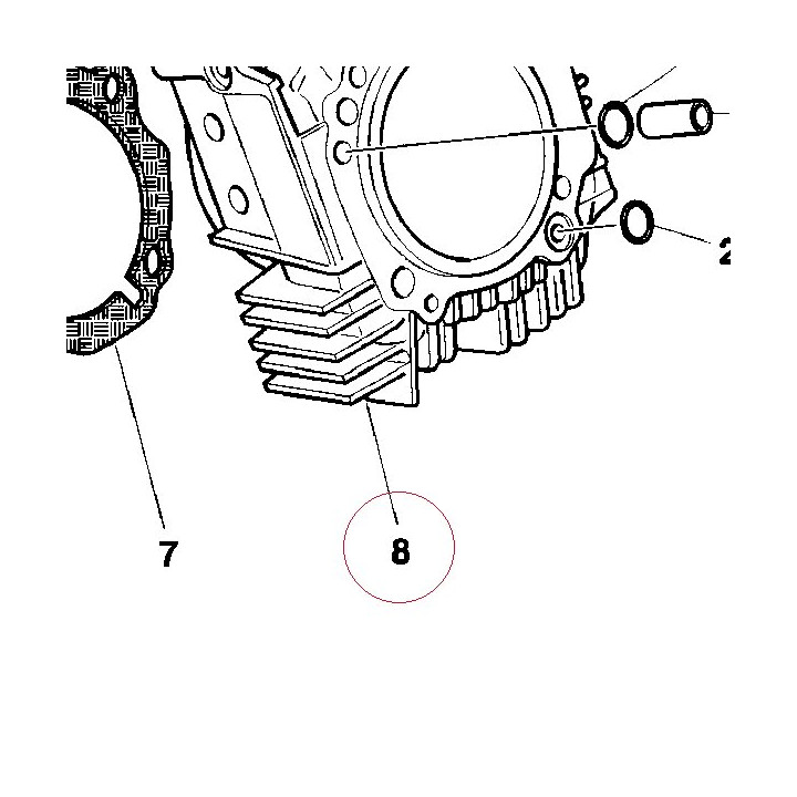 Vertical cylinder-piston assembly 12020411A