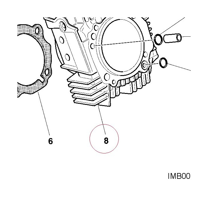 Horizontal cylinder-piston assembly 12020415A