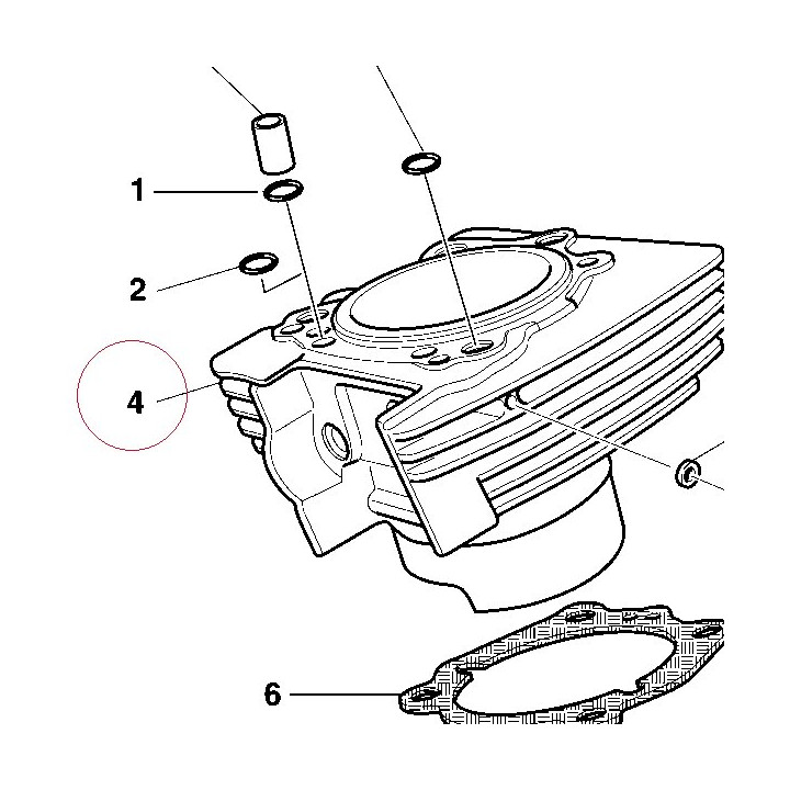 Vertical cylinder-piston assembly 12020424A