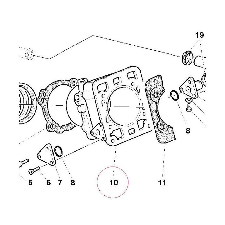 Cylinder-piston assembly 12020471A